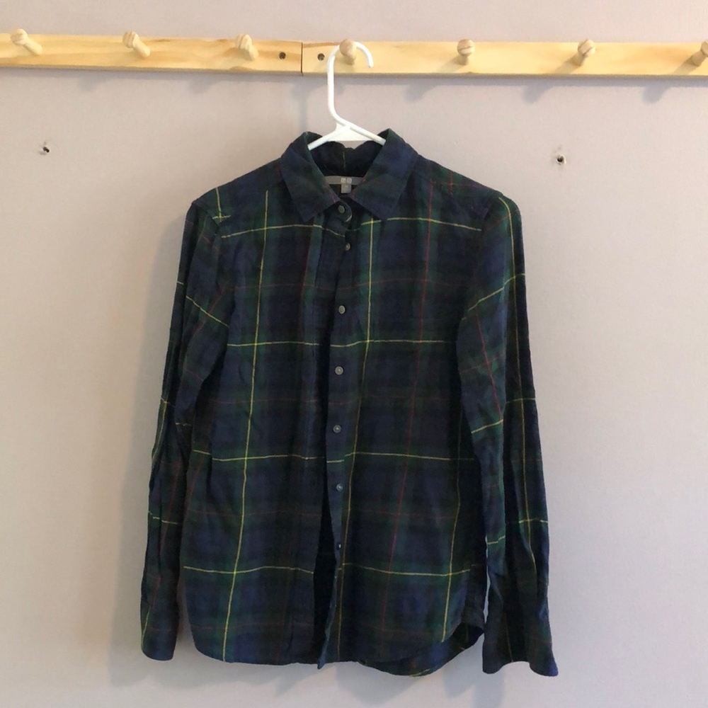 Uniqlo Black Watch Plaid Flannel Shirt
